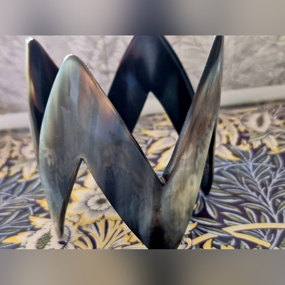 Black and Gray Chevron Bracelet